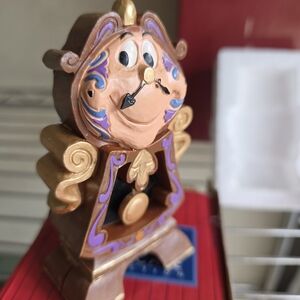 Jim Shore DISNEY Beauty And The Beast "Cogsworth" Figurine